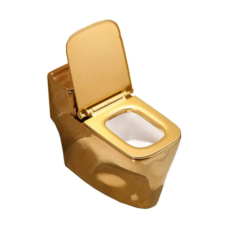 Bathroom toilet bowl gold color wc golden toilet seat ceramic commode