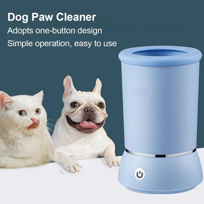 Limpiador automático de patas de perro con cepillo de silicona suave Taza para lavar las patas de las mascotas Limpiador de patas fangosas para perros y gatos