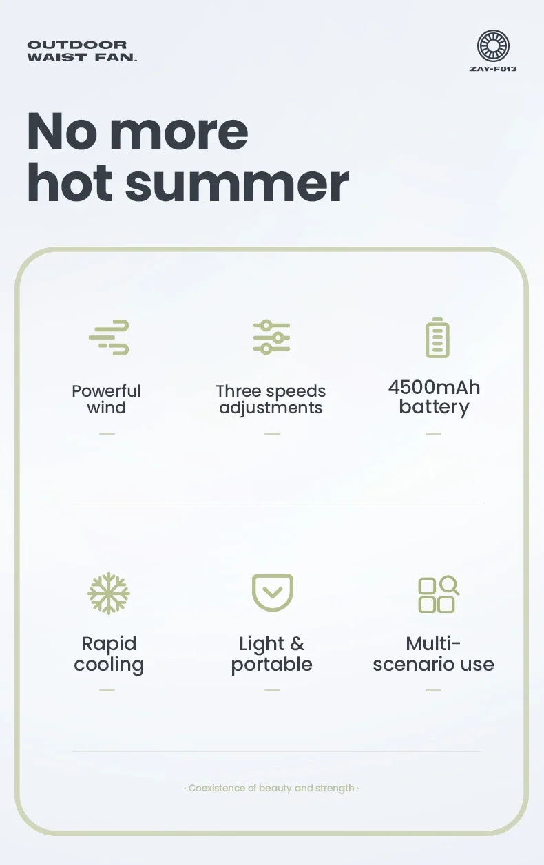 USB Fanless Fans Neck Portable Belt Fans Mini Cooling Fans Bladeless Rechargeable Wearable Air Cooler For Outdoor Sports Travel
