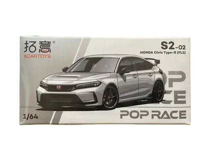 Premium scale model XCARTOYS POPRACE 1/64 Co-branded float series Porsche Martin GTR Alloy model toy, a Christmas gift for boys