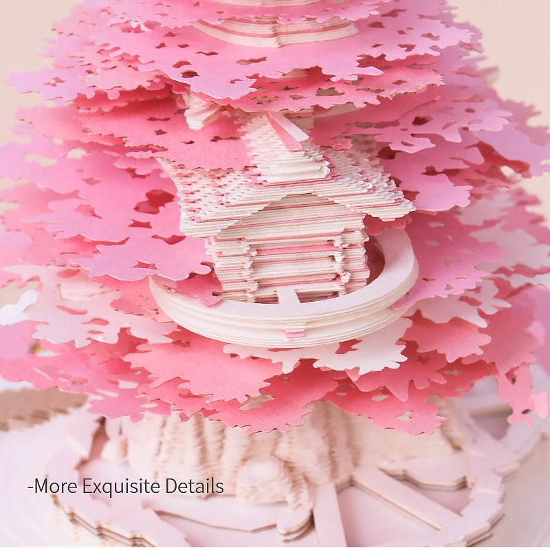3D Omoshiroi Block Memo Pad Notepads Magical Calendar Magic Castle Sakura Tree Sticky Note Luxury Novelty Gift Items