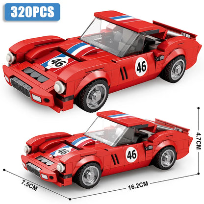 Speed Champions Series Racing Sports Vehiclea Technique Car Supercar Building Blocks Set Bricks Classic MOC Model Toys For Kids