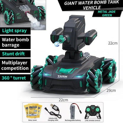 Can Launch Water Bomb Remote Control Car Gesture Induction Battle Tank Four-Wheel Drive Children's Off-road Mech Boy Toy Car