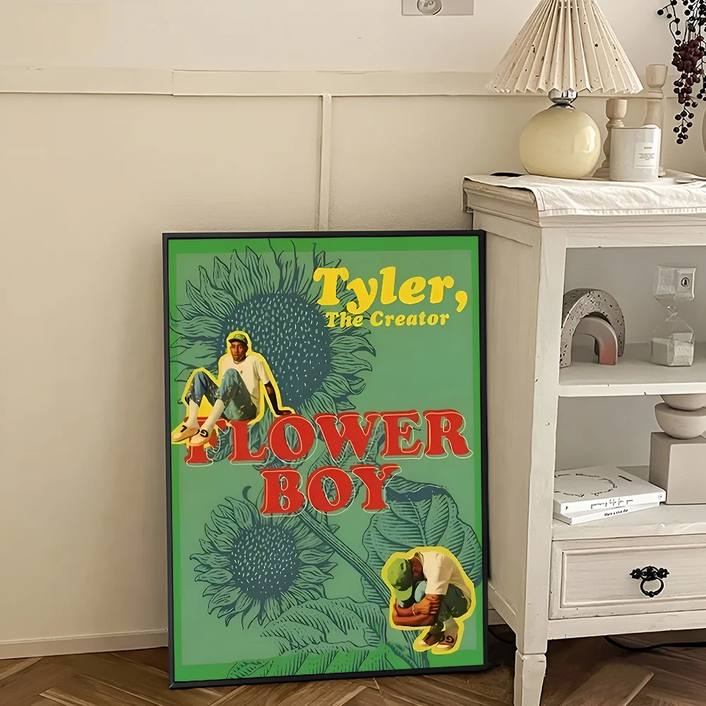 Rapper Tyler The Creator DIY Sticky Poster Waterproof Paper Sticker Coffee House Bar Home Decor