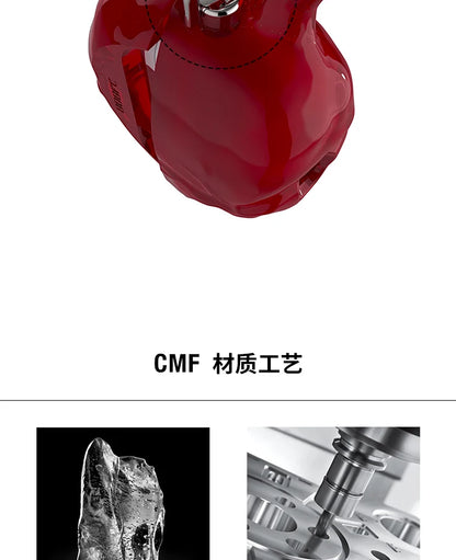 Airpods Earphone Case Original Design Transparent Red Heart Earphone Protective Cover Liquid Silicone Arpods 3 Protective Cover
