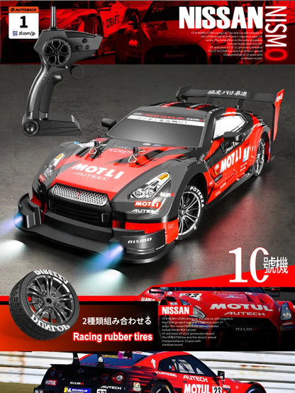 1:16 Nuevo coche de control remoto con tracción en las cuatro ruedas a media escala 4x4 30 km/h 2,4 G CVT RC Coche de juguete para niños Regalo de juguete