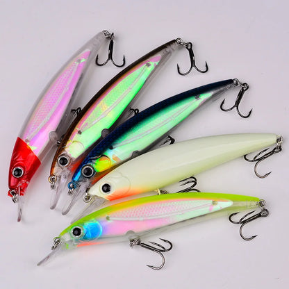 Bait Minnow 7g 14g 40g Luminous Bionic Fake Baits Plastic Hard Bait Fishing Bait Long Throw Floating Water Lure Swimbait