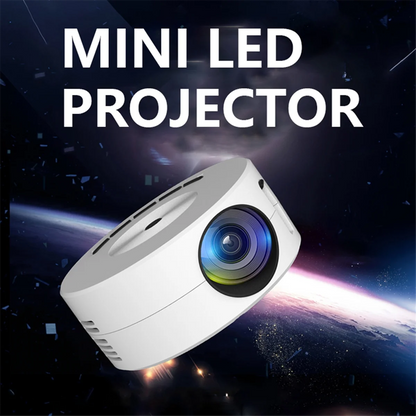 Miniproyector LED YT200 Reproductor multimedia doméstico Proyectores portátiles de audio Proyección de vídeo USB con cable Misma pantalla Espejo