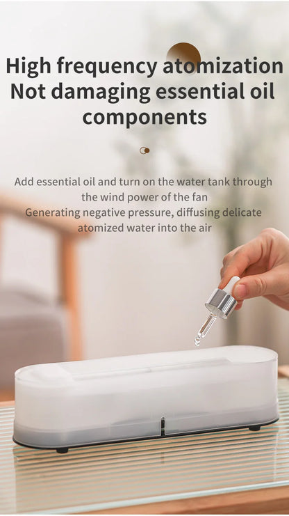 Rainbow Aroma Diffuser Fire Flame USB Air Humidifier for Home Room Fragrance Essential Oil Diffuser Remote Control Aromatherapy