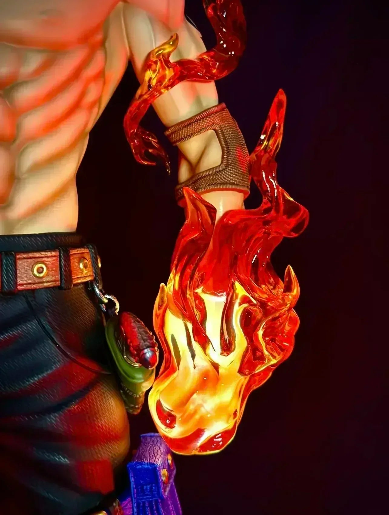 70cm New One Piece Gk Fantasy Third Anniversary 1/3 Ace Super Hugetrendy Statue Anime Decoration Christmas Collect Figures Gift