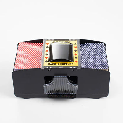 Mezclador automático de cartas para jugar, máquina clasificadora de póquer, dispensador para viajes, festivales, fiestas de Navidad, funciona con pilas