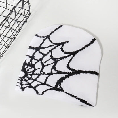 Unisex Knitting Cap Spider Men Women Luxury Beanie Caps Y2k Warm Fashion Versatile Ins Pullover Hiphop Winter Bonnet