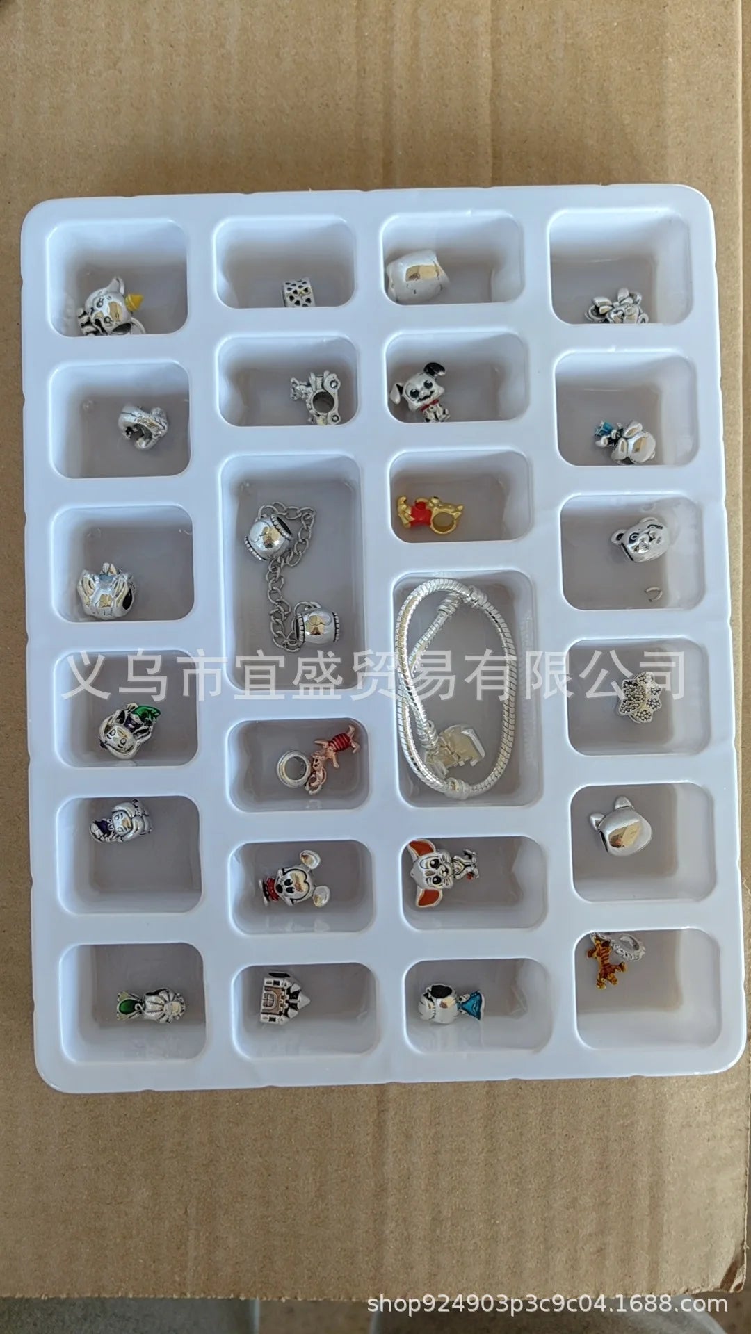 Stitch Mickey Christmas Advent Calendar Disney Bracelets 24 Days Xmas Countdown Calendar Diy Jewelry Making Kit Kid'S Gifts