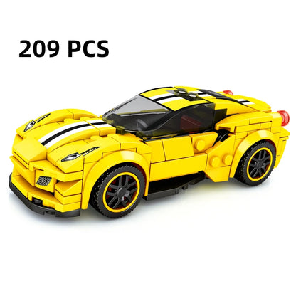 67 models City Racing Car Speed Champions Sports Building Blocks Bricks Classic Rally Super Racers F1 Great Vehicles kits toys