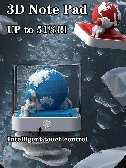 2025 3D Castle Paper Sculpture Desk Calendar Magic Castle Memo Pad Tear-Away Notepad DIY Craft Gifts for Home Office School