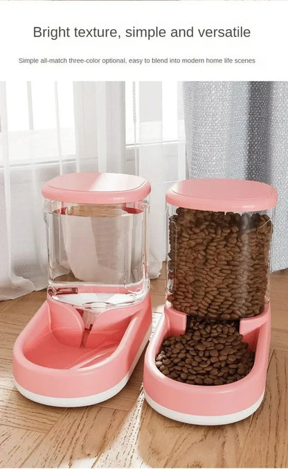 Pet Automatic Feeder Cat Food Bowl Things for Cats Puppy Bowl Feeding Watering Supplies Drinker Dog Food Storage Dispenser