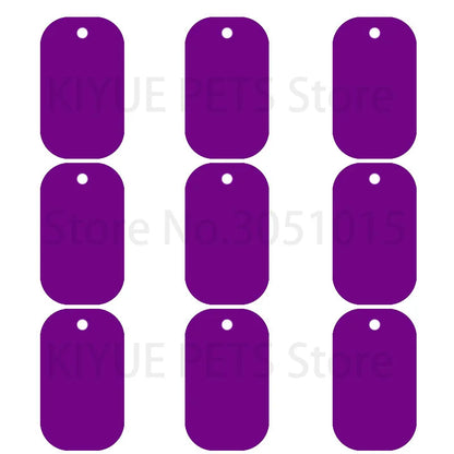 20Pcs Pet Id Dog Tag Aluminum Military Army ID Tag Name Blank Dog Tags Pendant Customized Logo laser Personalized engraving text