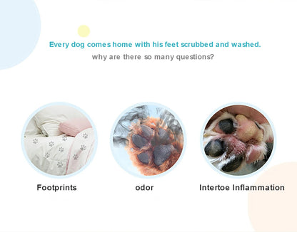 Automatic Pet Dog Foot Washer Cleaner Brush Soft Silicone needle Dog Paw Wash Cleaner Cup Paw Washing Cup Washer for Dogs Cats