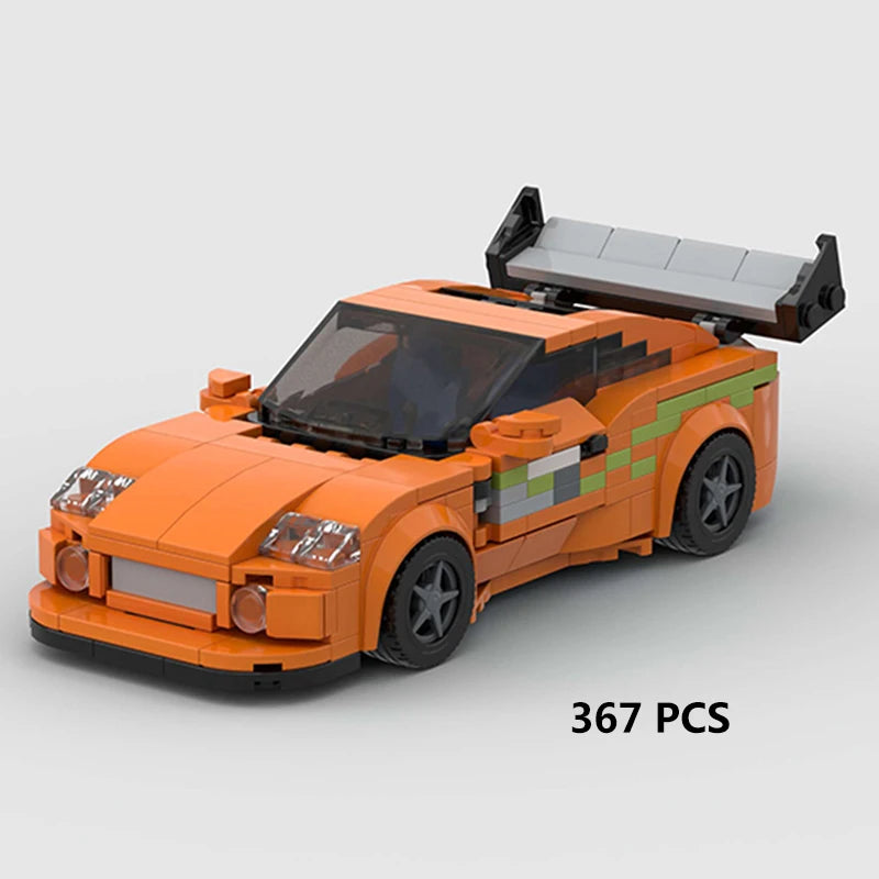 Racing Car City Speed Champions Sports Model Building Blocks DIY Bricks MOC Toy Classic Rally Super Racers Vehicle f1 technique