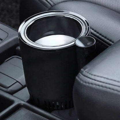 Portavasos para coche con pantalla táctil de 12 V, para bebidas frías y calientes, con pantalla digital inteligente, para el hogar, para acampar y viajar