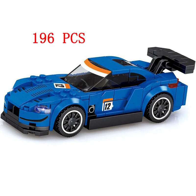 67 models City Racing Car Speed Champions Sports Building Blocks Bricks Classic Rally Super Racers F1 Great Vehicles kits toys