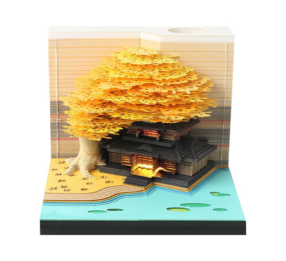 Table Calendar Tear Off Sticky Note Omoshiroi Block Custom 3D Memo Pad Notepad Christmas Funny Novelty Gifts For Children Kids