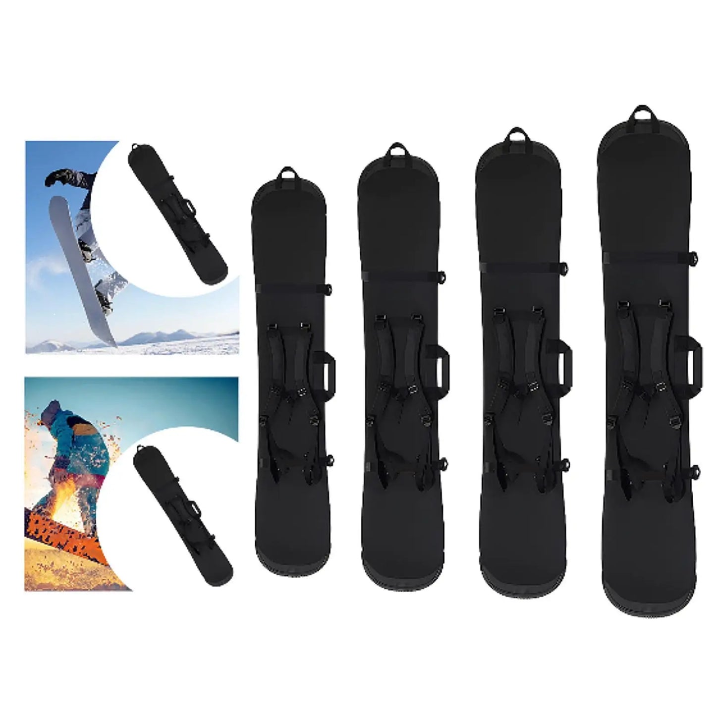Snowboard Sleeve Snowboard Bag Travel Bag Soft Snowboard Protection Cover Case Ski Bag for Skateboarding Winter Sports Skiing