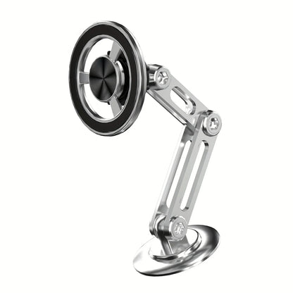 Aluminum Alloy Magnetic Car Mobile Phone Holder, Anti-shake Telescopic Folding , Strong Adhesive, 360° Rotatable Adjustable