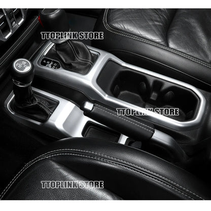 ABS Interior 4WD Gear Shift Panel/Gear Shift Panel Cover for Jeep Wrangler JL/for Jeep JT Gladiator 2018 Up Car Accessories