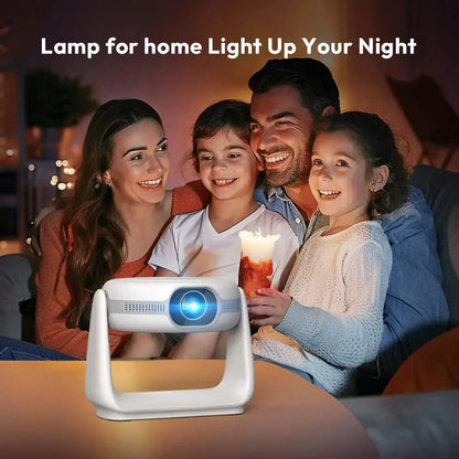 Salange 2024 Best K1 Android WIFI BT 380ANSI mini projector with battery adjustable stand Smart Home Theater video proyector