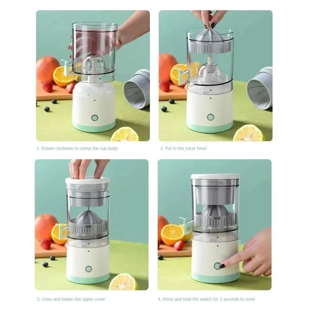7.4V High Power Portable Electric Juicer Wireless Orange Juicer USB Rechargeable Electric Slow Juicers Household Kitchen Tools