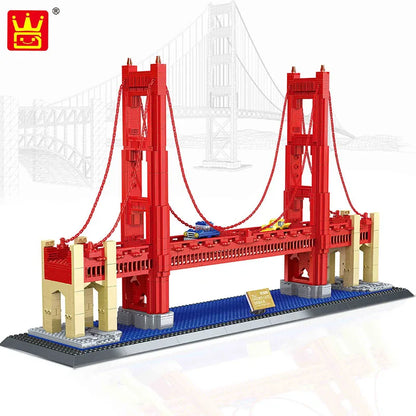 Wange Blocks World Architecture Building Bricks Castle Villa House Big Ben Church DIY Toys for Man Gifts Girl Adult Present