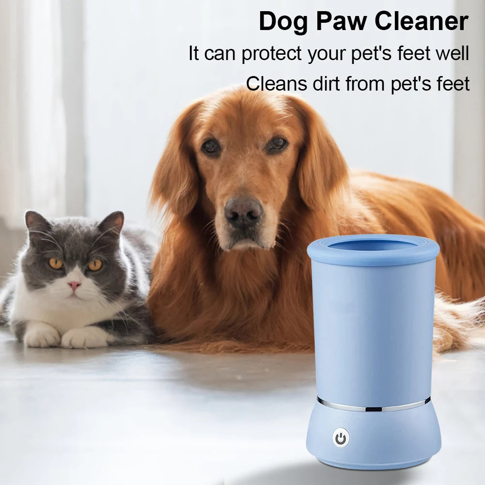 Limpiador automático de patas de perro con cepillo de silicona suave Taza para lavar las patas de las mascotas Limpiador de patas fangosas para perros y gatos