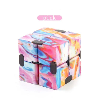 Starry Sky Infinity Cube Square Puzzle Toys Relieve Stress Hand Game Four Corner Maze Toys Children Adult Decompression fidget