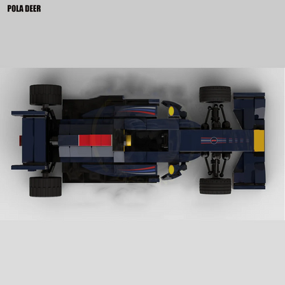 Poladeer 250 Pcs F1 Formula RB7 Racing Car Creative Design Assembly Custom Building Blocks Puzzle Model Boy Toy Holiday Gift