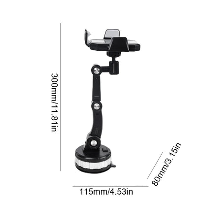 360° Rotation Universal Car Phone Holder Moblie Windshield Mount For iPhone Samsung Xiaomi Hand Free Driving Car Phone Stand