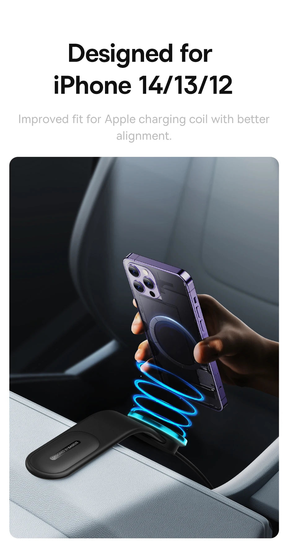 Support magnétique Baseus pour téléphone portable de voiture, support pliable pour iPhone 12 13 14 Pro Max pour Samsung S23