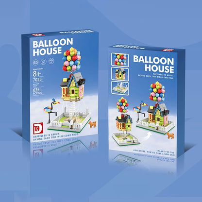 635pcs Ideas Balloon House Flying Up Home Garden Sky Adventure 7025 Building Block Sets Compatible With Model Toy Kid Gift