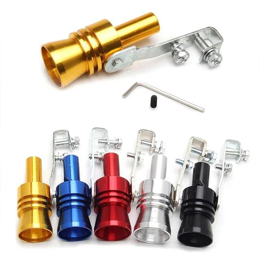 1Pc Voiture Modifié Turbine Sifflet Tuyau D'échappement Sonore Moto Imitation Sonore Turbine D'échappement Amplificateur Sifflet Pièces