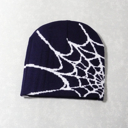 Unisex Knitting Cap Spider Men Women Luxury Beanie Caps Y2k Warm Fashion Versatile Ins Pullover Hiphop Winter Bonnet