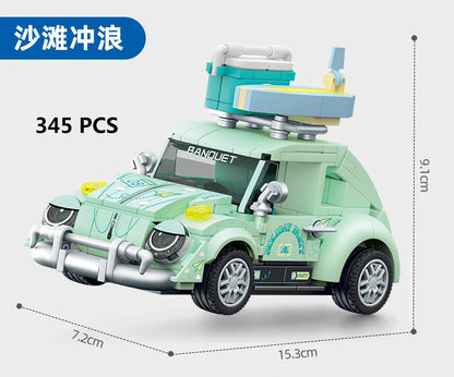 Racing Car City Speed Champions Sports Model Building Blocks DIY Bricks MOC Toy Classic Rally Super Racers Vehicle f1 technique