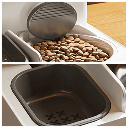 Comedero automático para perros y gatos 2 en 1 Comedero automático Dispensador de agua Juego de cuencos de agua y comida para mascotas Suministros para mascotas para perros y gatos