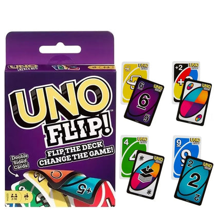 ONE FLIP! Board Games Playing Cards UNO Harry Narutos TOTORO Christmas Card Table Game for Children Adults Kid Birthday Gift Toy