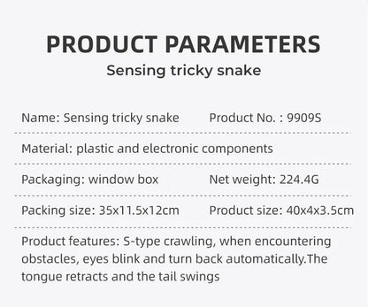 Smart Sensing Snake Interactive Cat Toys Automatic Toys For Cats USB Charging Accessories Kitten Toys for Pet Dogs Game Play Toy