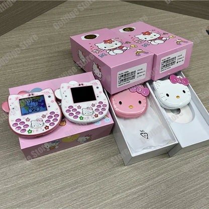 Original Sanrio Hello Kitty Cute Mini Phone Cartoon Kids Taiml Kawaii Phone Birthday Festival Fashion Children Girls Gifts Toys
