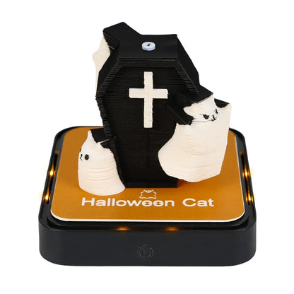 Omoshiroi Block 365 Date 3D Calender Halloween Special Building Design Party Gifts NotePad For Halloween Christmas Favor