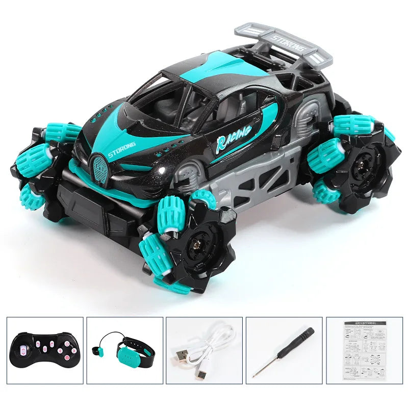 RC Car Mini Stunt Drift Car Gesture Sensing with Led Lights 2.4G Radio Remote Control Electric Toy Power Wheels Off Road Racing