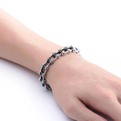 Top Quality Stainless Steel Biker Bracelet  Men's Motorcycle Chain Punk Rock Male Bracelet Biker Bicycle Bracelets For Men