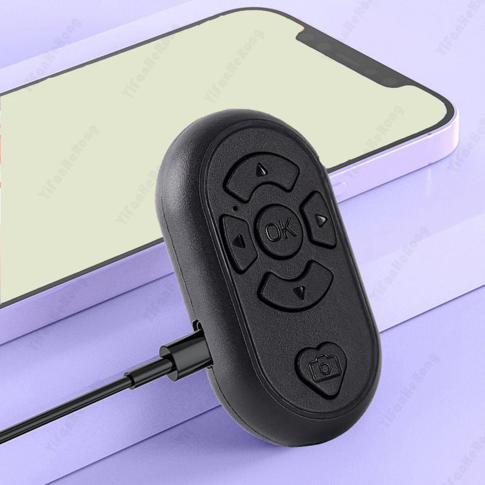 Universal Mobile Phone Selfie Shutter Bluetooth-compatible Remote Control Button For Tik Tok e-book Wireless Controller