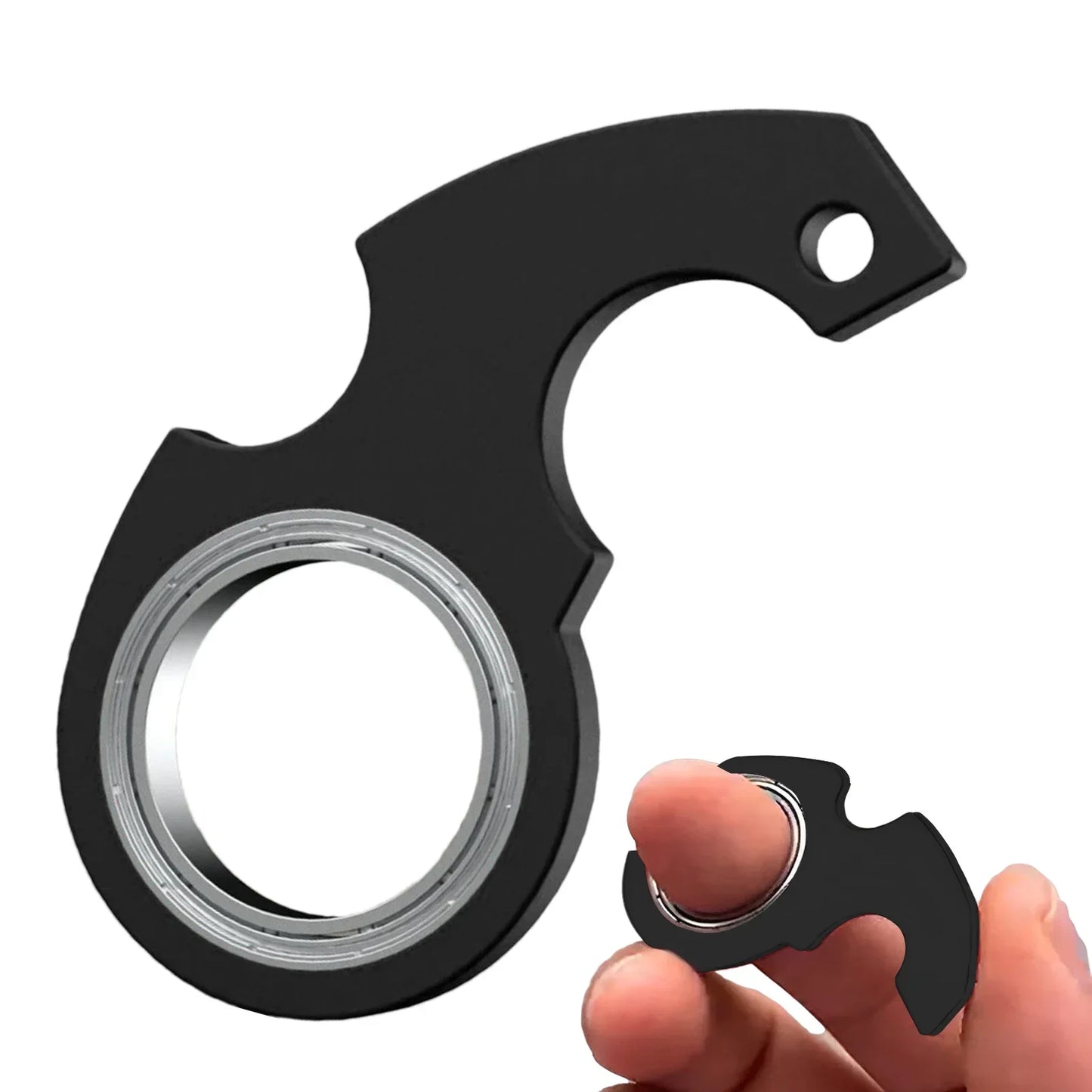 Boredom Party Gift Turntable Keychain Kid Fingertip Spinning Keyring Spinner Stress Toy Metal Fidget Toys Finger Keyring Relieve